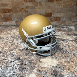 Notre Dame Fighting Irish NCAA Schutt Mini Helmet Gold
